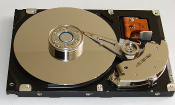 Photo of a hard disk drive